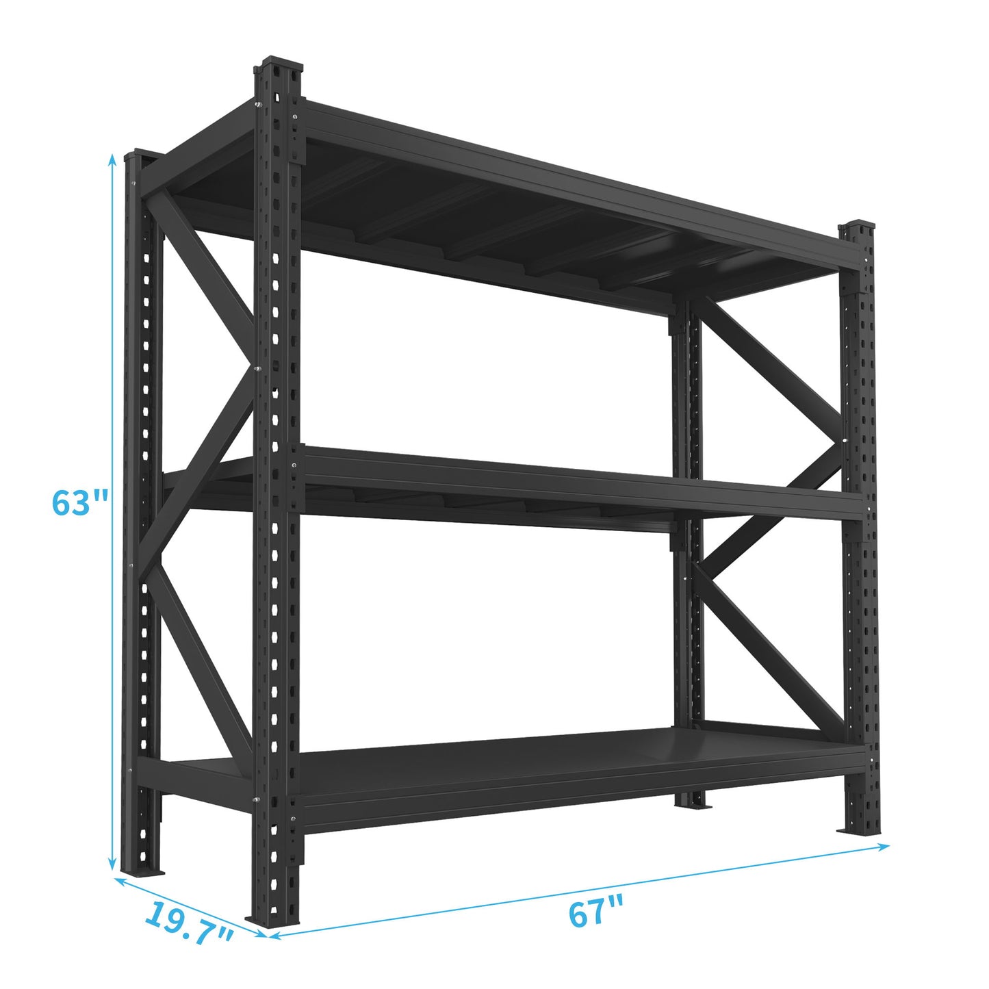3 Tier Industrial Shelving Rack