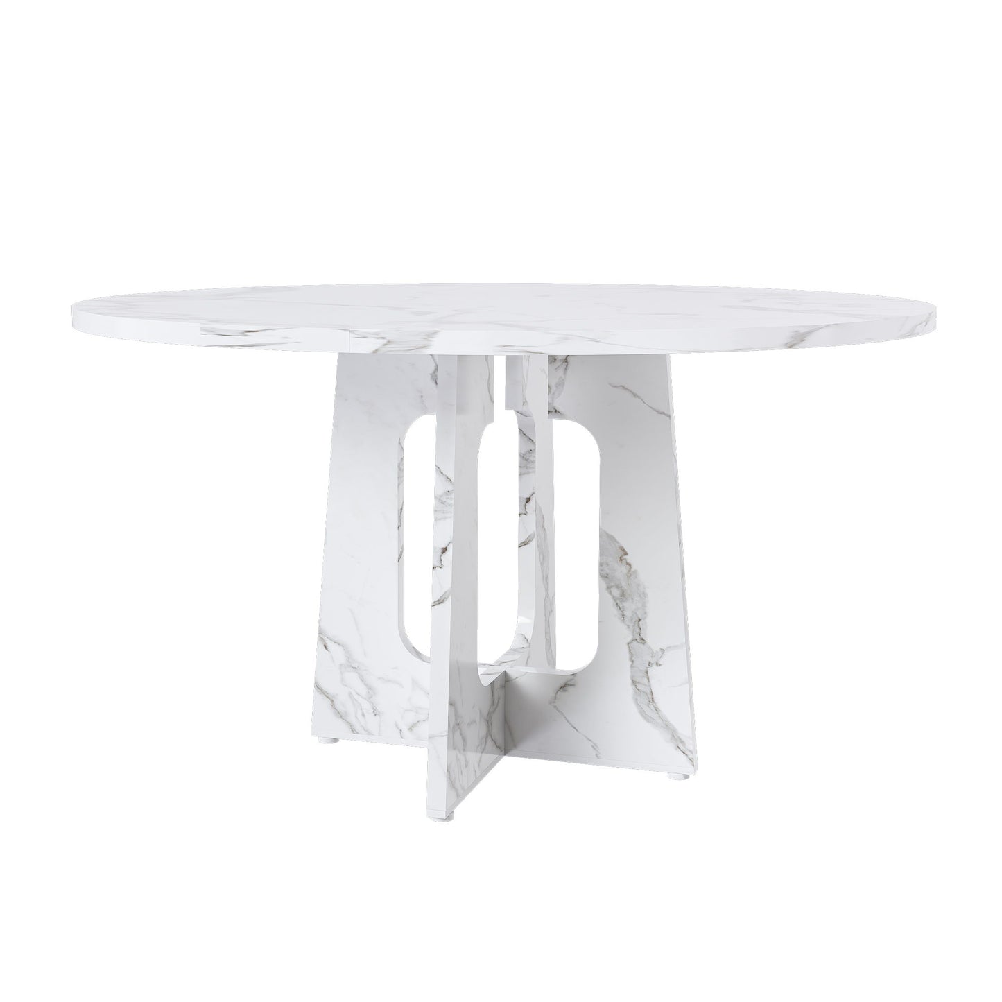 Round Dining Table For 4 - White