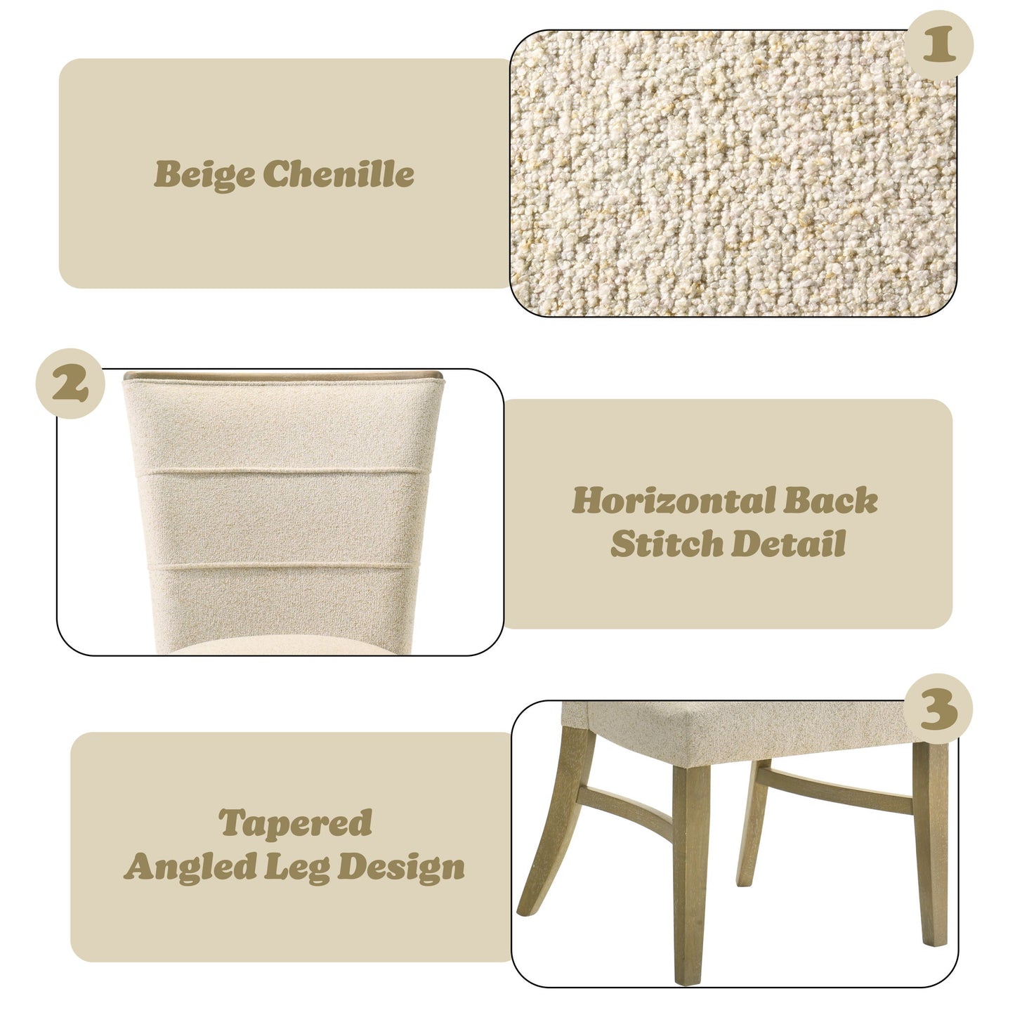 Olinda - Side Chair (Set of 2) - Beige