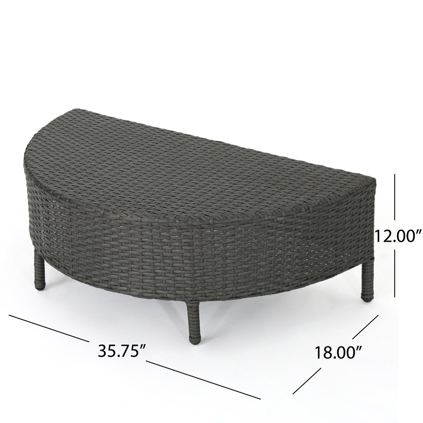 Pt Limon - Outdoor Coffee Table Half Round Design