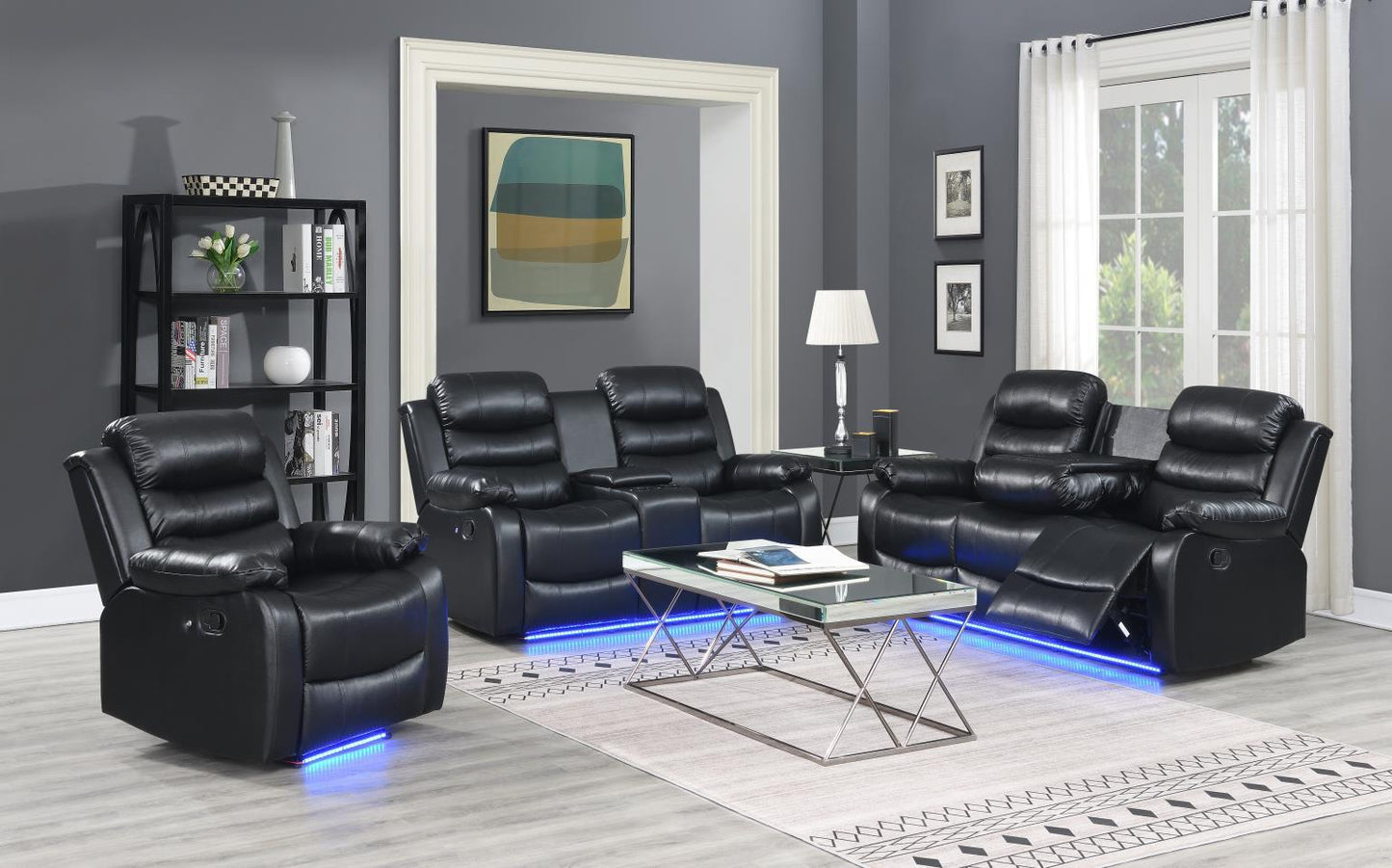 U154 - Motion LED Chair - Black