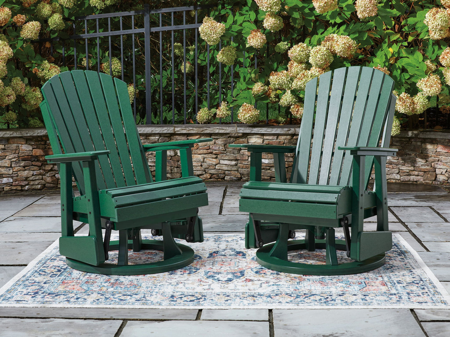 Shell Beach - Swivel Glider Chair - Green
