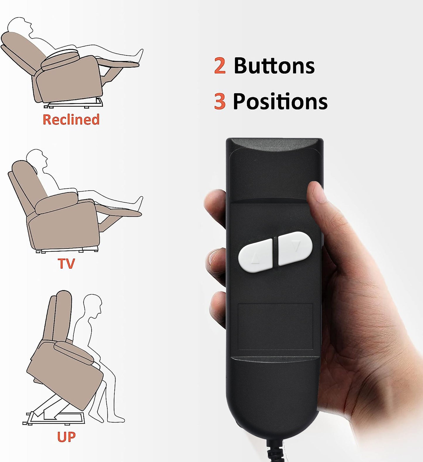 Lift Chair Recliner Power Remote Control Recliner Sofa Relax Soft Chair Anti - Skid Australia Cashmere Fabric Furniture Living Room - Dark Gray