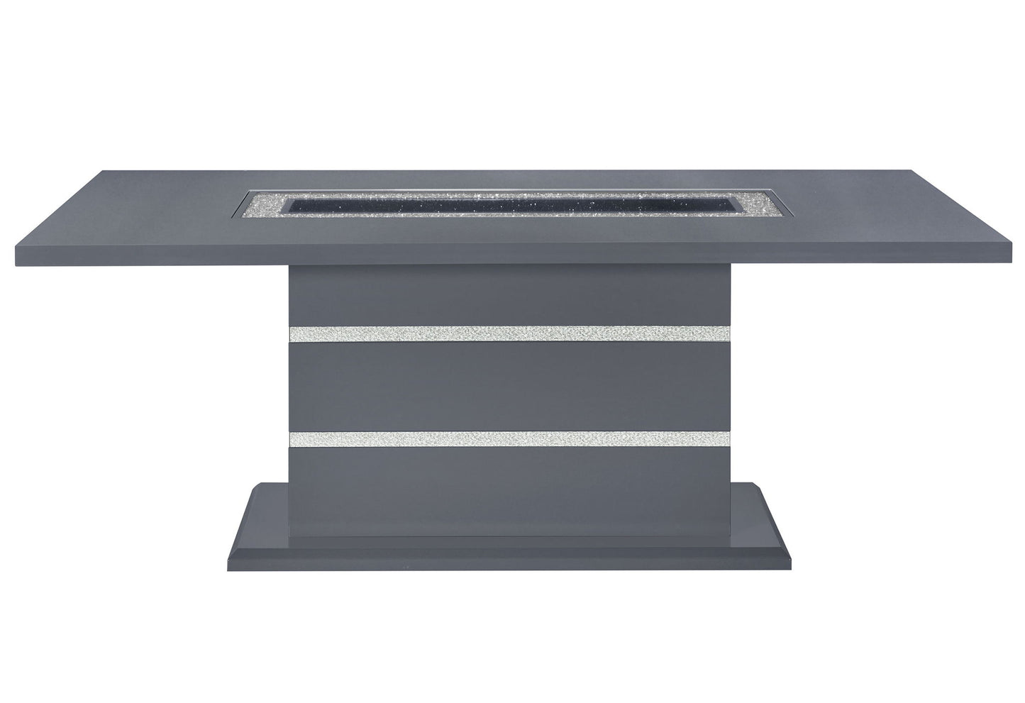 Monaco - 5 Piece Dining Room Set (Dining Table And Four Dining Chairs) - Dark Gray