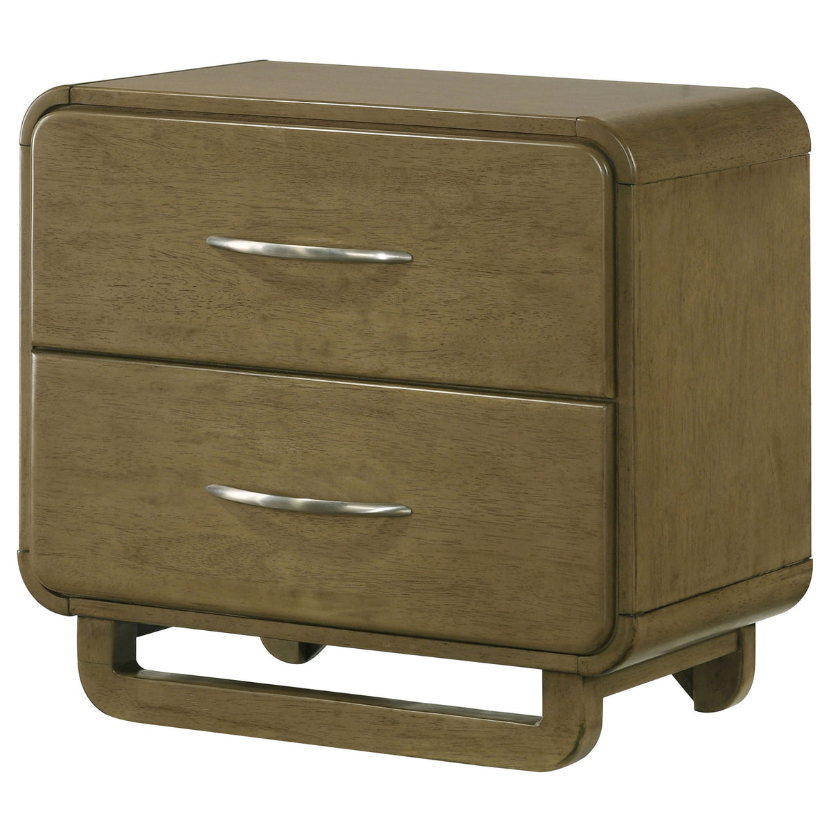 Tully - 2 Drawer Nightstand - Nutmeg Brown