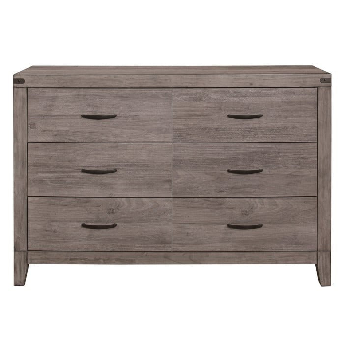 Contemporary 6-Drawer Dresser with Modern Silhouette