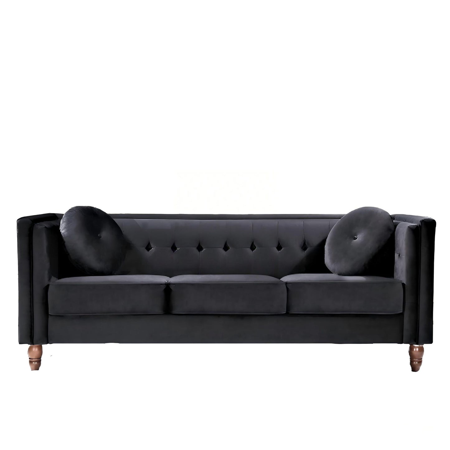 Chesterfield Sofa With Square Arms For Living Room