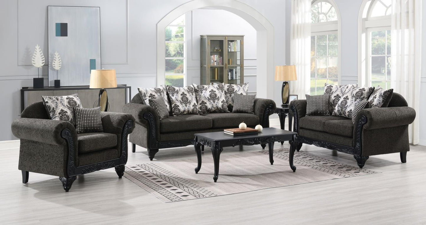 U208 - Traditional Chair - Charcoal