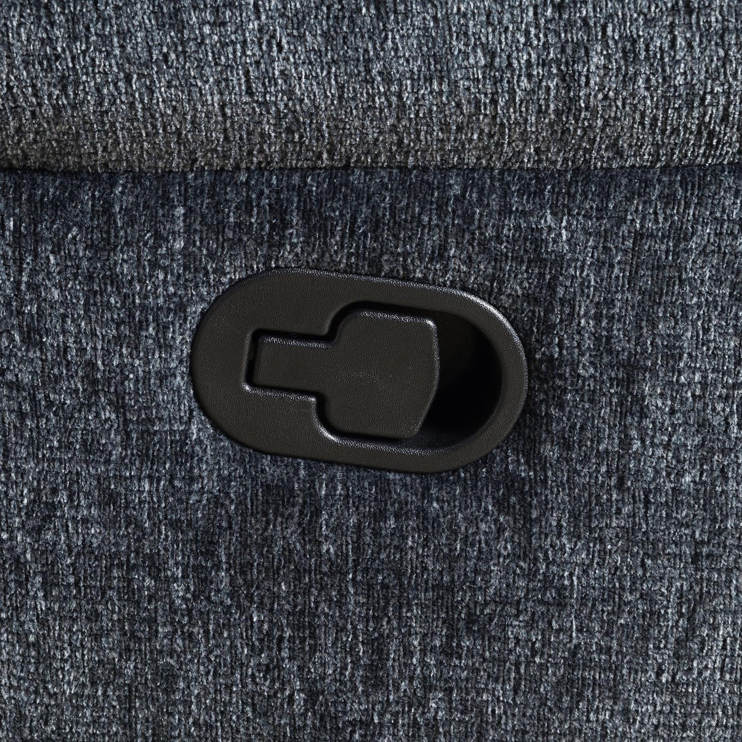 U179 - Motion Sofa With Drop Down Table - Charcoal Gray