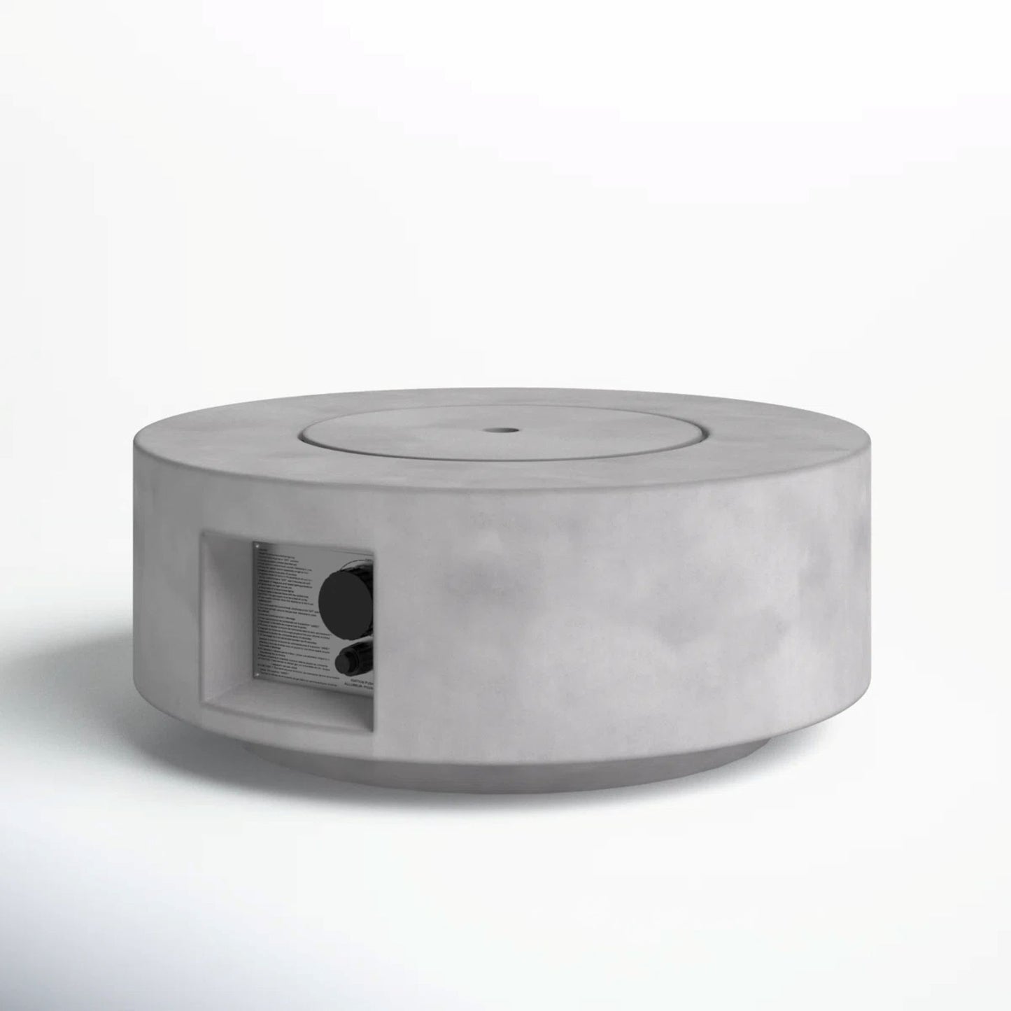 Reinforced - Propane Gas Outdoor Fire Pit Table With Lid