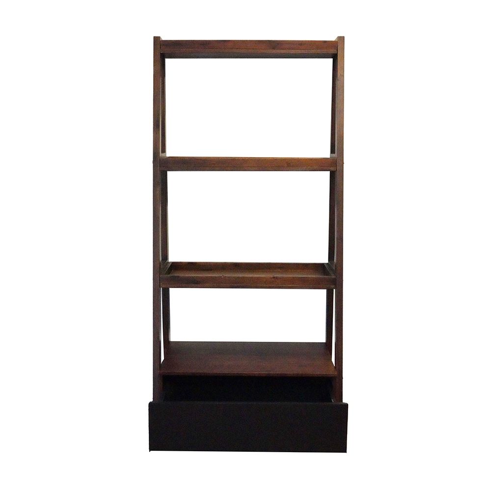 Ladder Shelf, Ladder Style Display Shelf - Natural Wood / Brown