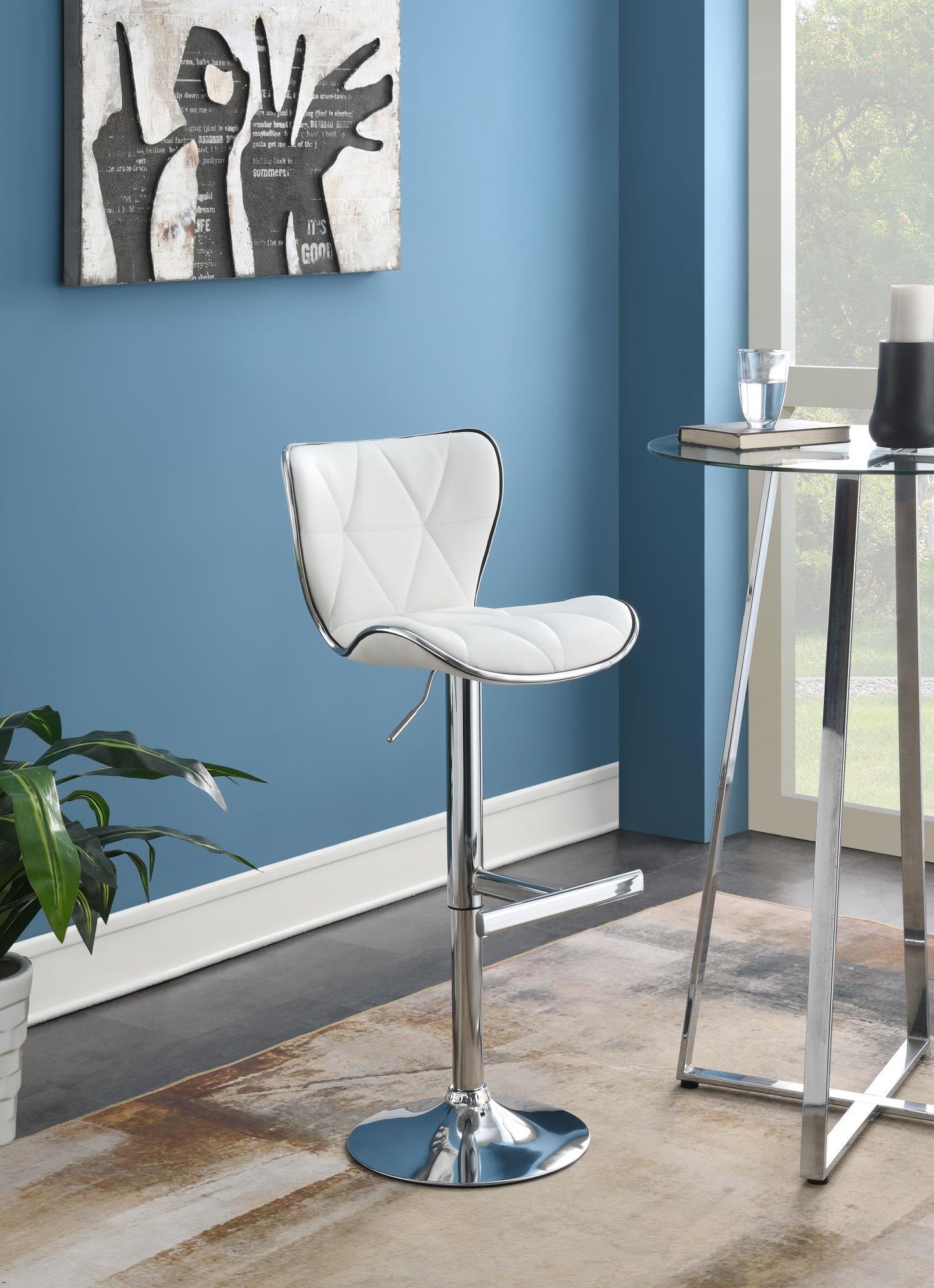 ST135 - Faux Leather Bar Stool (Set of 2)