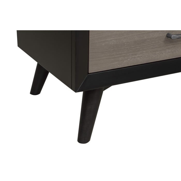 Contemporary Nightstand with 3-Drawers