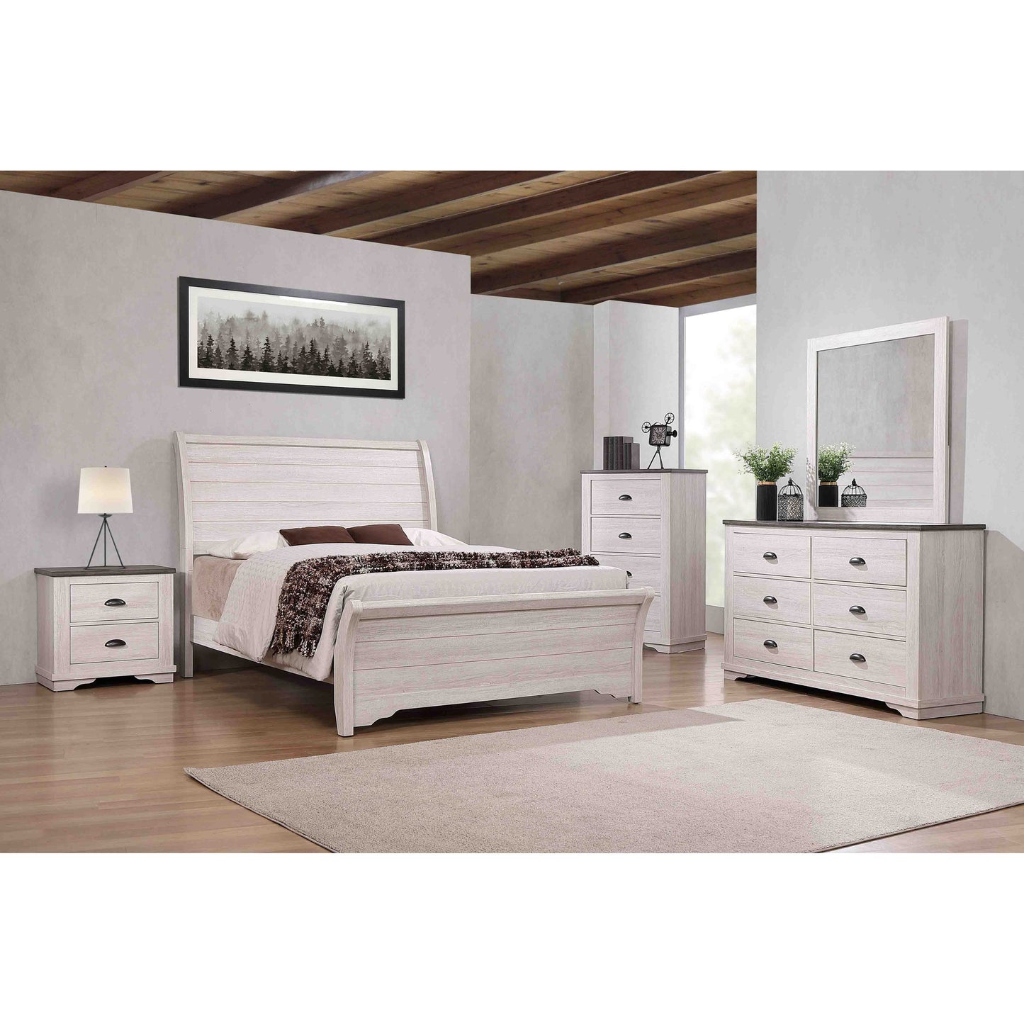 Transitional 6-Drawer Dresser