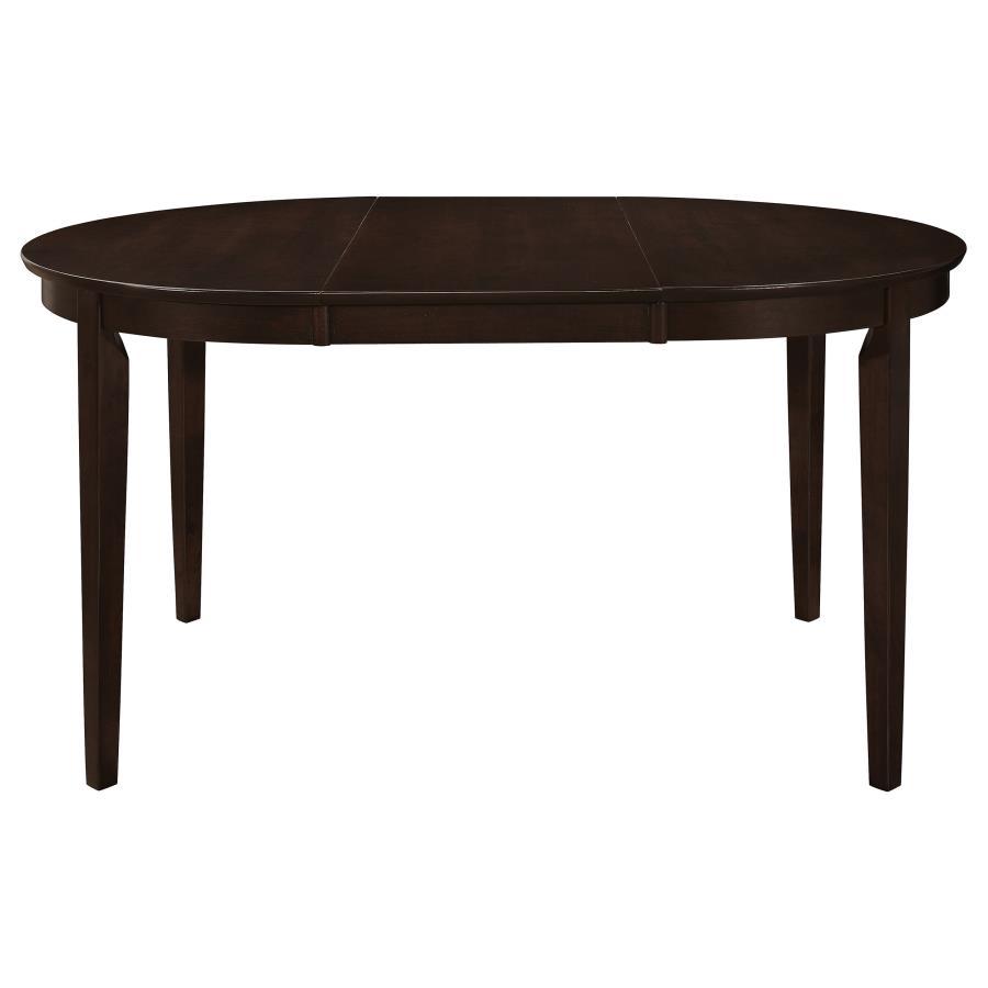 Gabriel - Oval Extension Leaf Dining Table - Cappuccino