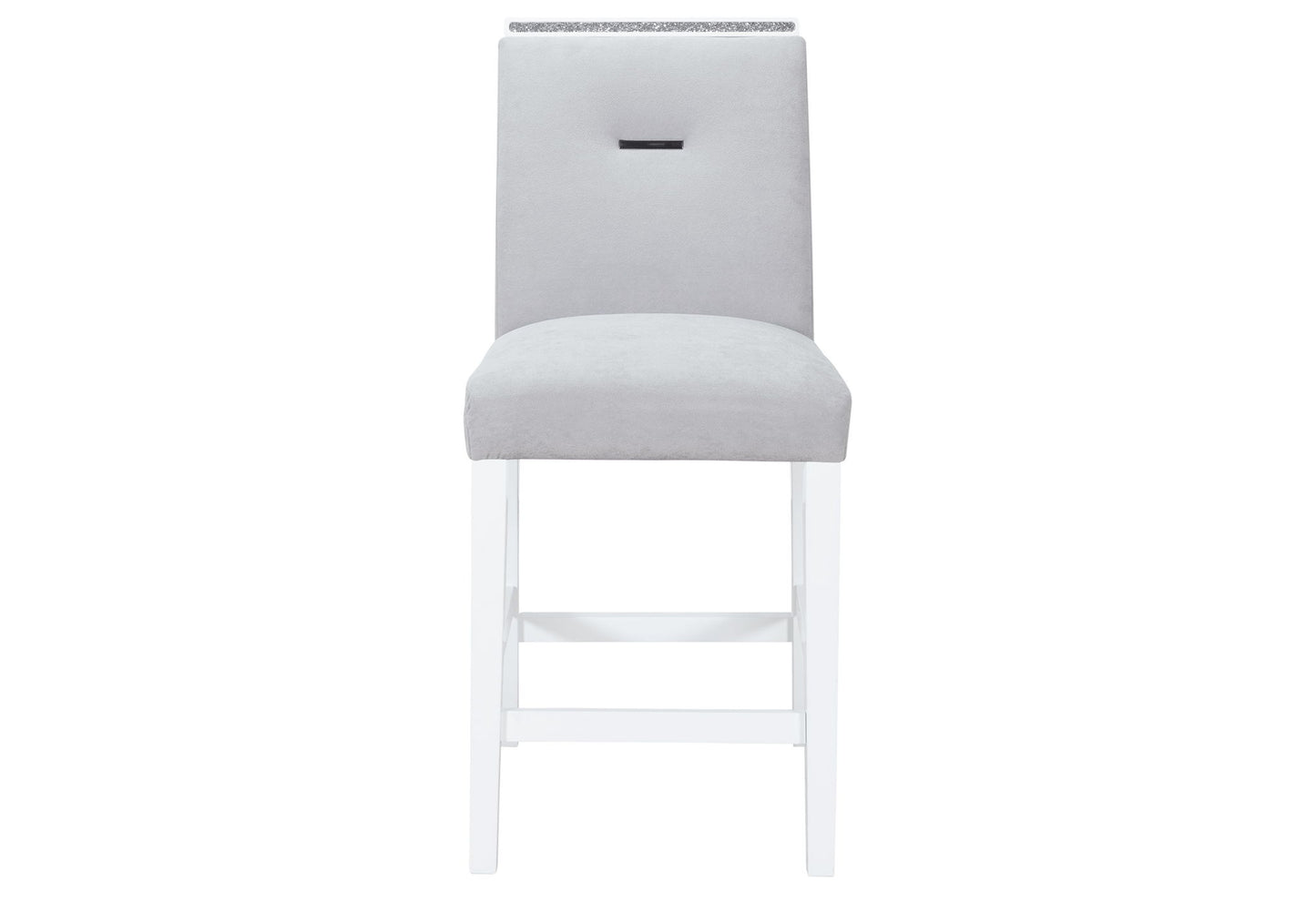 Monaco - 9 Piece Dining Room Set (Dining Table And 8 Dinning Chairs) - Gray / White