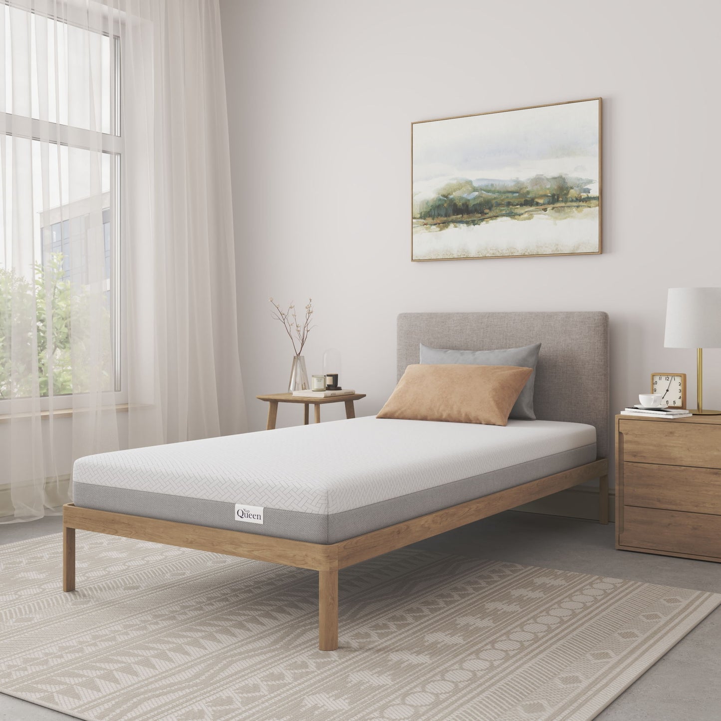6" Memory Foam Mattress With Responsive Support And Breathable Cover