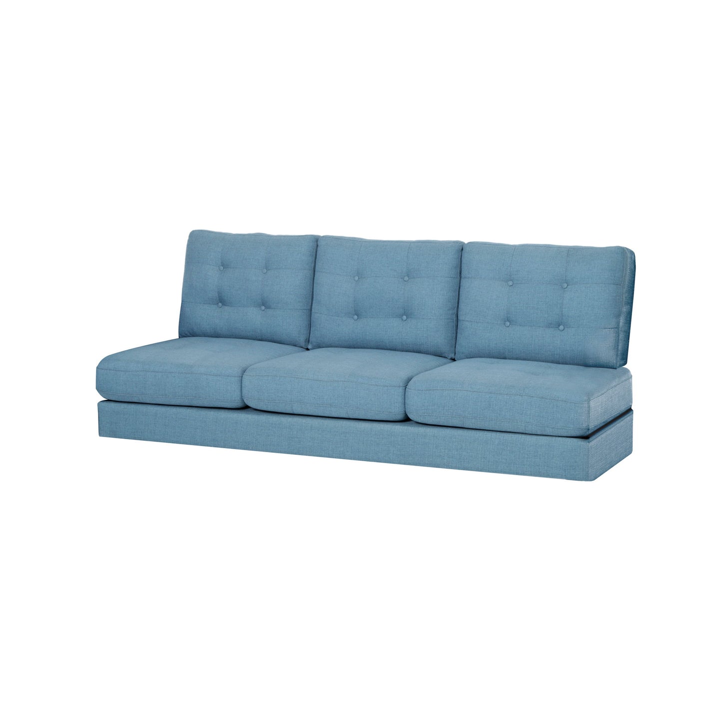 Jenny - Contemporary Tufted Fabric 3 Seater Sofa
