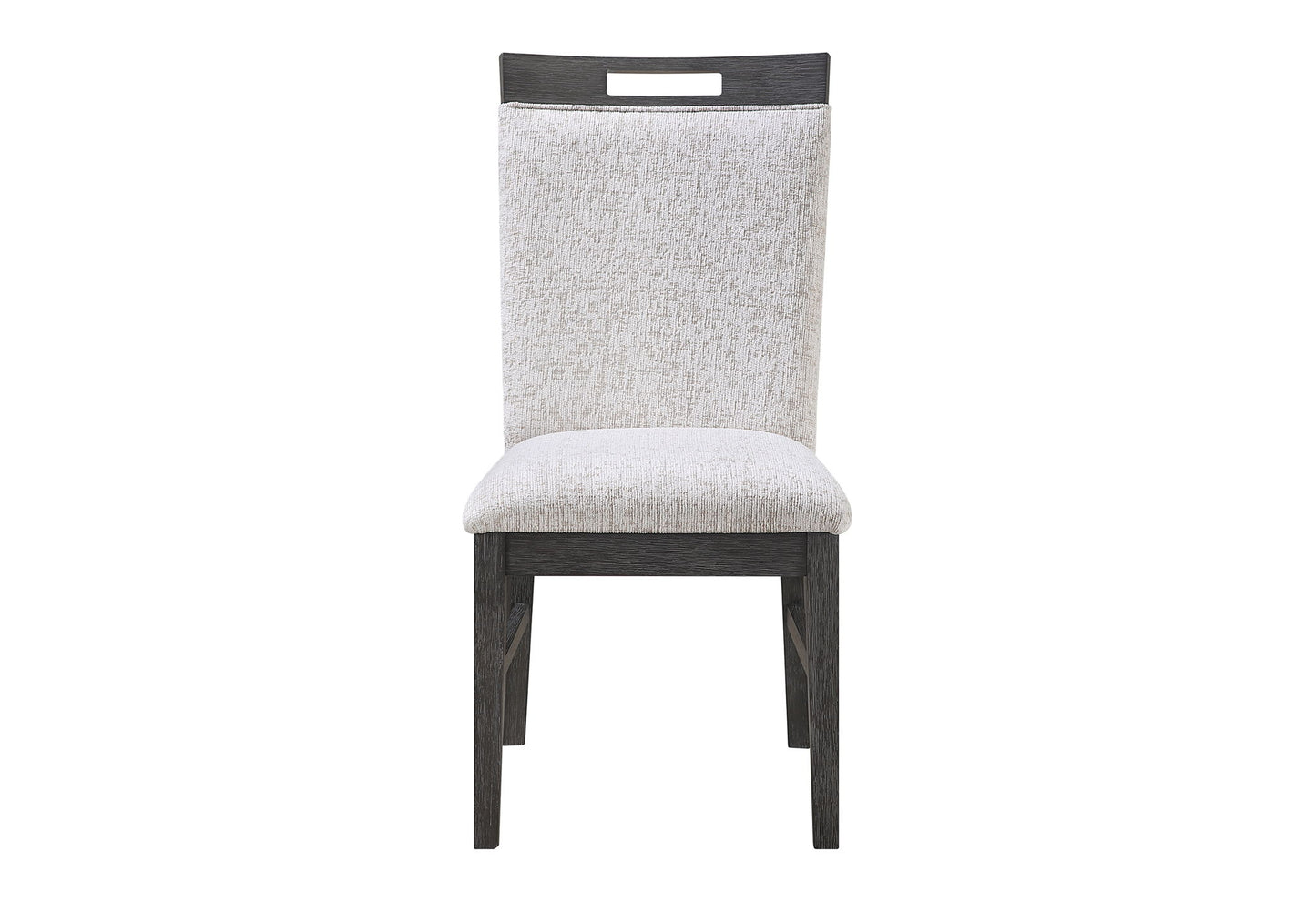 D4238 - 5 Piece Dining Room Set (Dining Table And 4 Dining Chairs) - Clear / Dark Brown / Light Gray