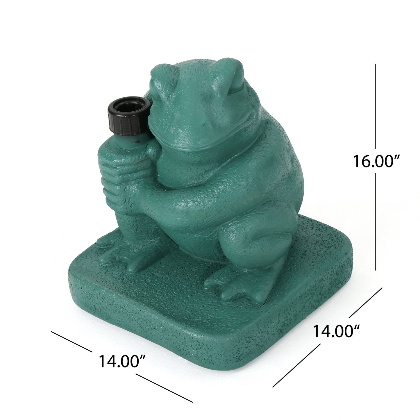 Whimsical - Frog Neptune Umbrella Base Concrete
