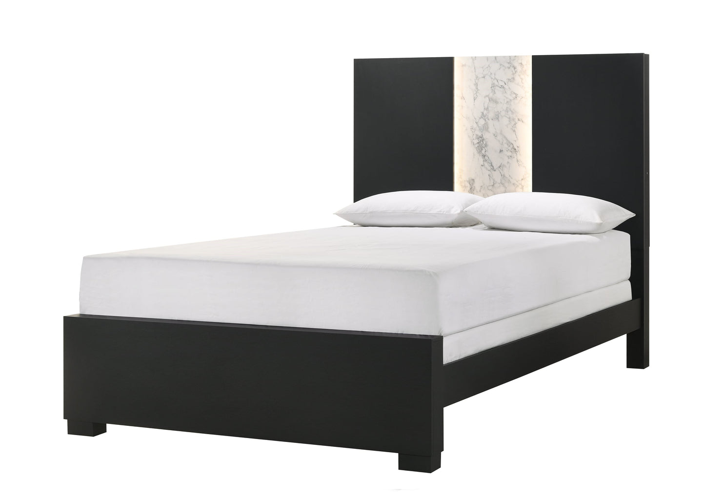 Rangley Contemporary Two-Tone Panel Bed - Queen