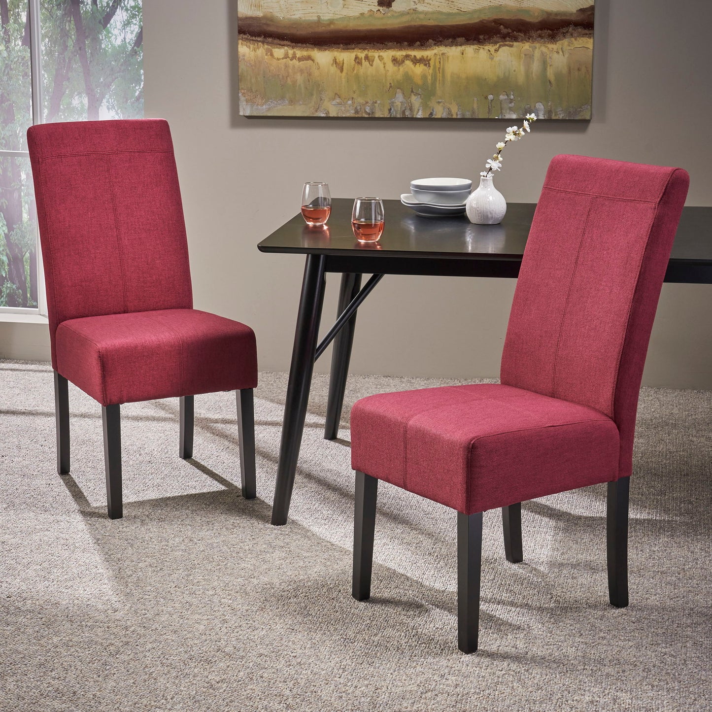 Pertica - Dining Upholstered Armless Chairs (Set of 2)