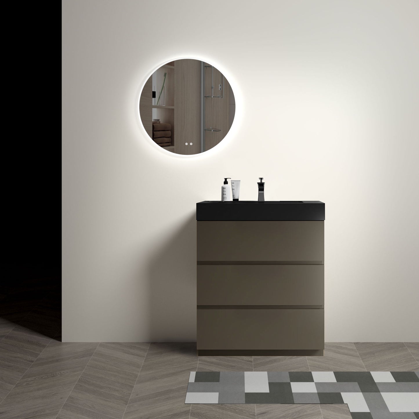 Alice - Bathroom Vanity With Sink, Large Storage Freestanding
