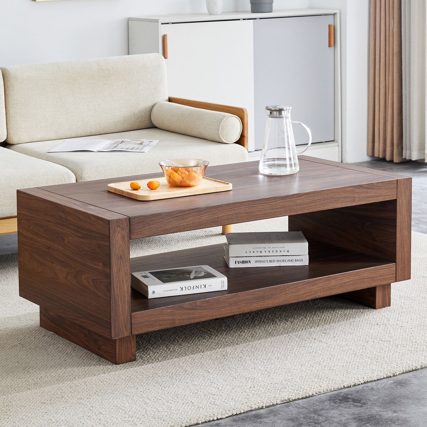 Modern Minimalist Rectangular Coffee Table