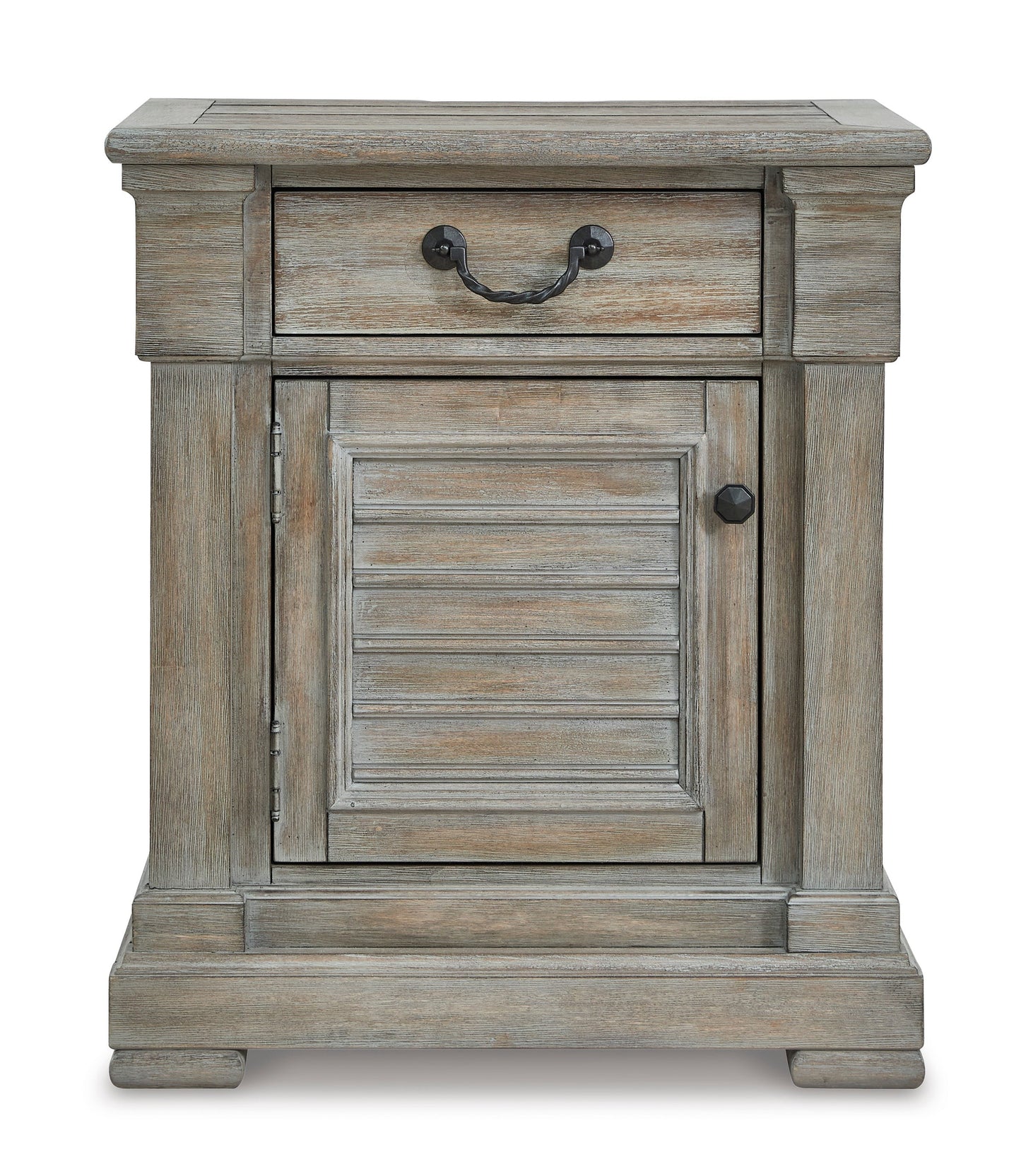 Transitional Nightstand with Door and 1 Drawer