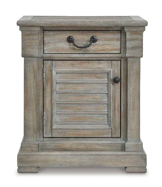 Transitional Nightstand with Door and 1 Drawer