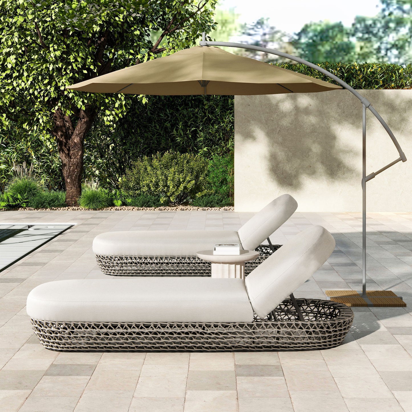 Willow - Sunbrella Upholstered Patio Lounger