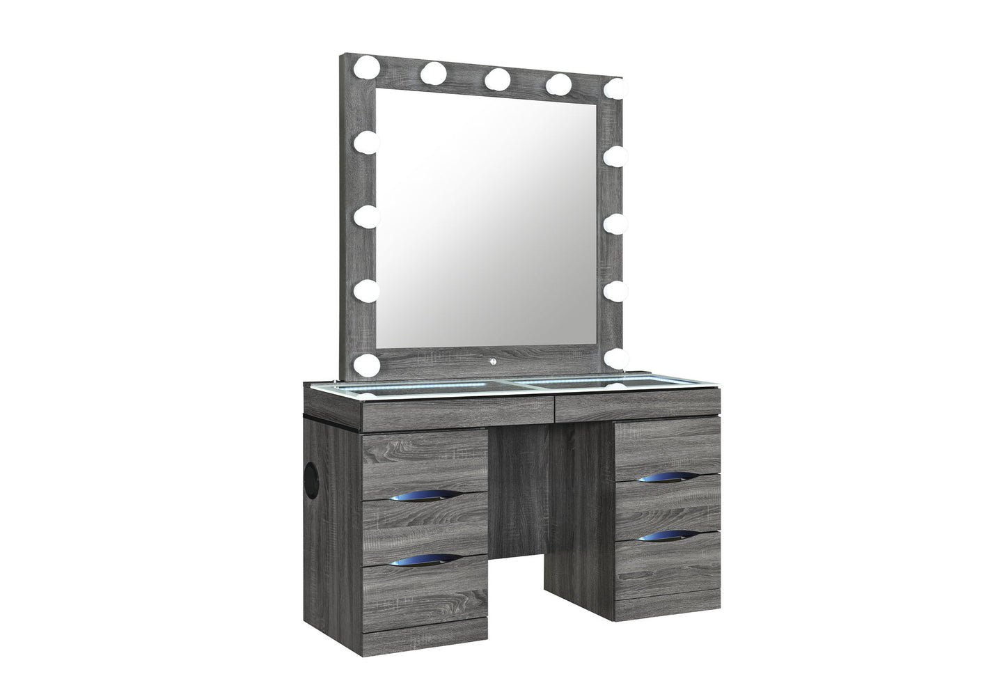 Lexi - Vanity With Speaker - Brown