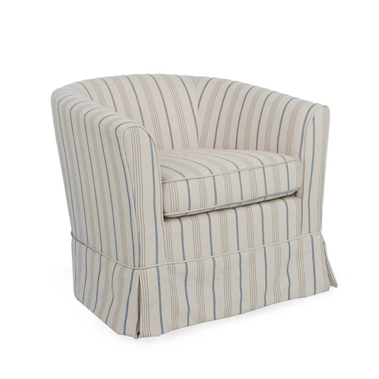 Zeniqua - Upholstered Swivel Chair With Loose Cover