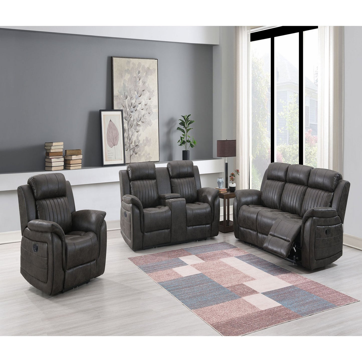 Steban - Transitional Style Living Room Set