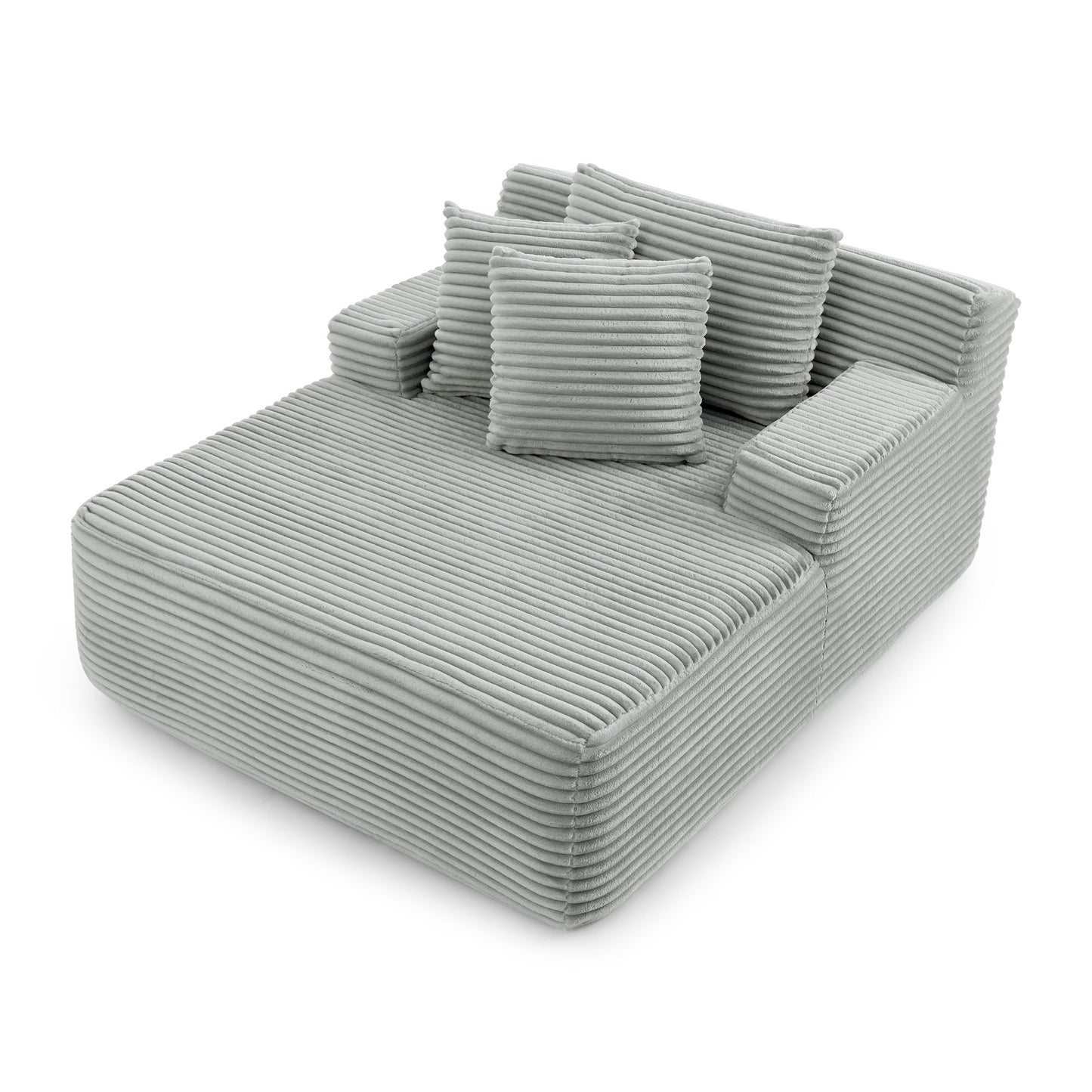 Modern Single Lazy Sofa Lounge Chair With High Density Foam