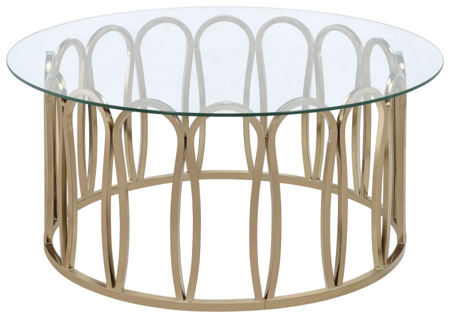 Monett - Round Glass Top Table