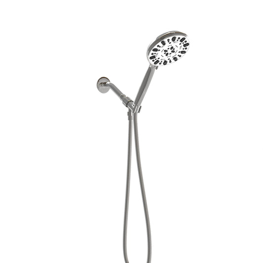 Multi Function Adjustable Hand Shower 7 Function Plastic Hand Shower With 59" Hose - Chrome