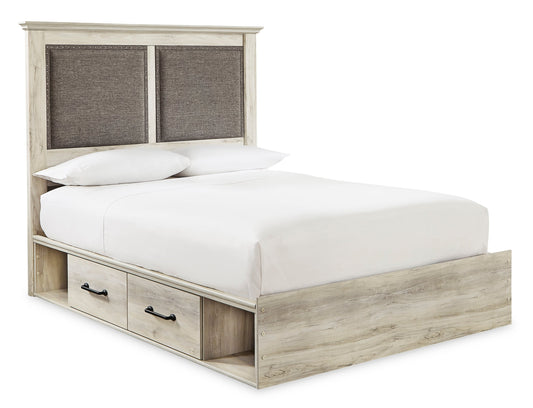 Queen Upholstered Bed w/ 4 Drawers