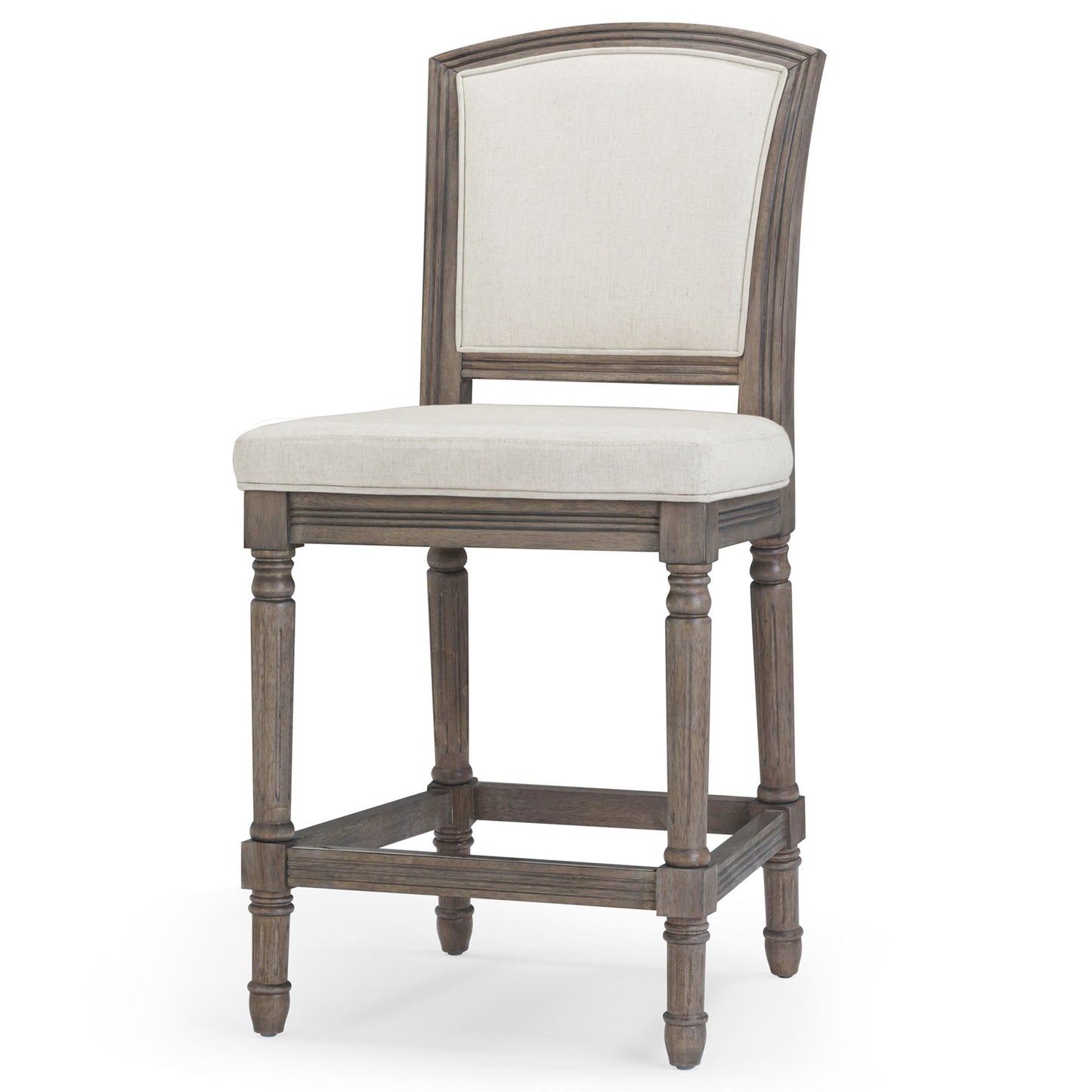 Stool With Upholstered Seat And Back