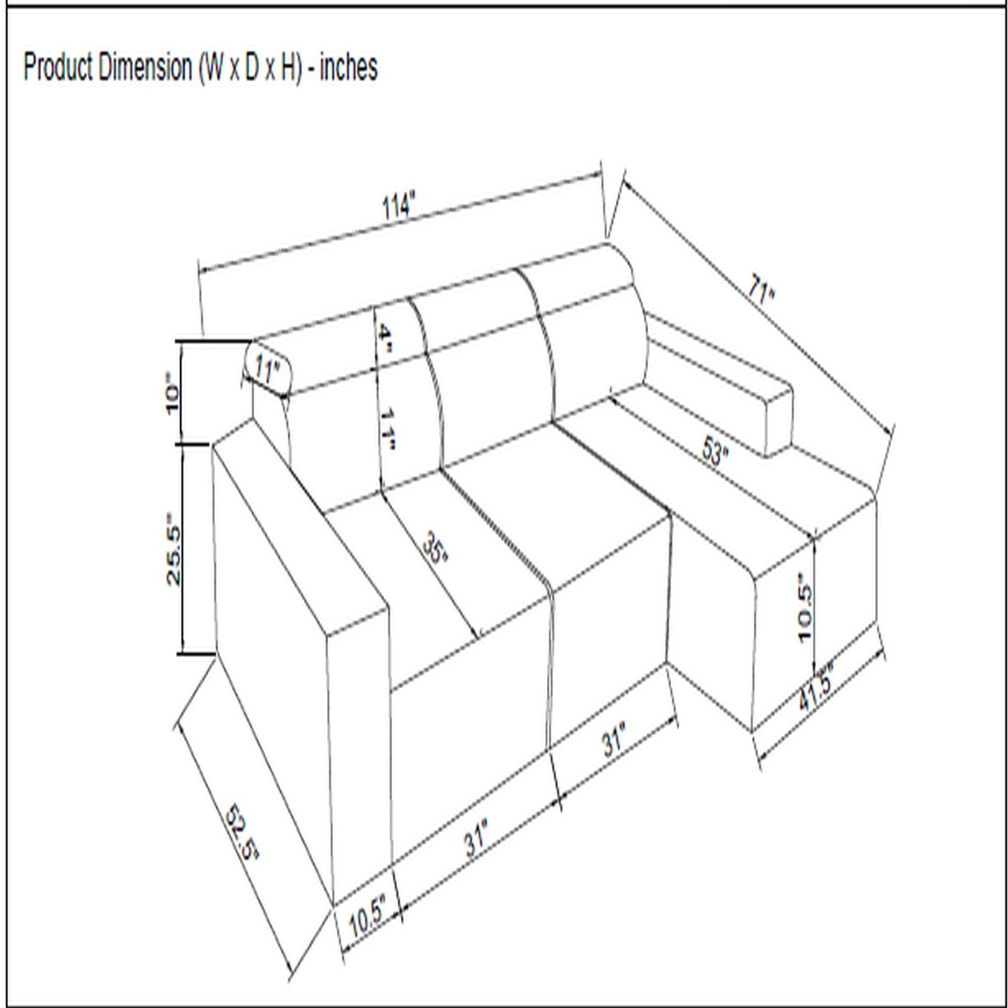 Seltos - Power Sectional - Gray