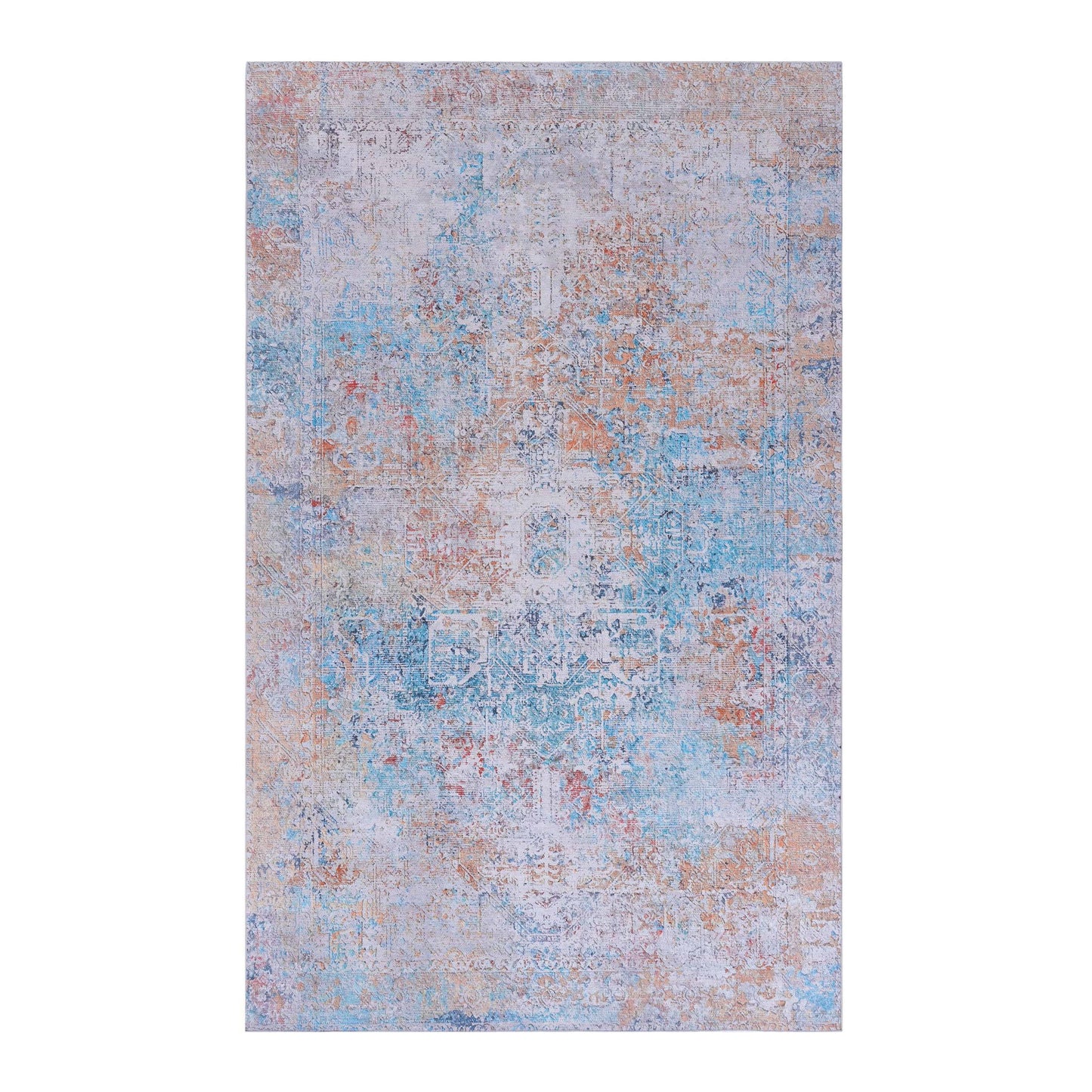 Maval - 8' X 10' Washable Area Rug - Yellow