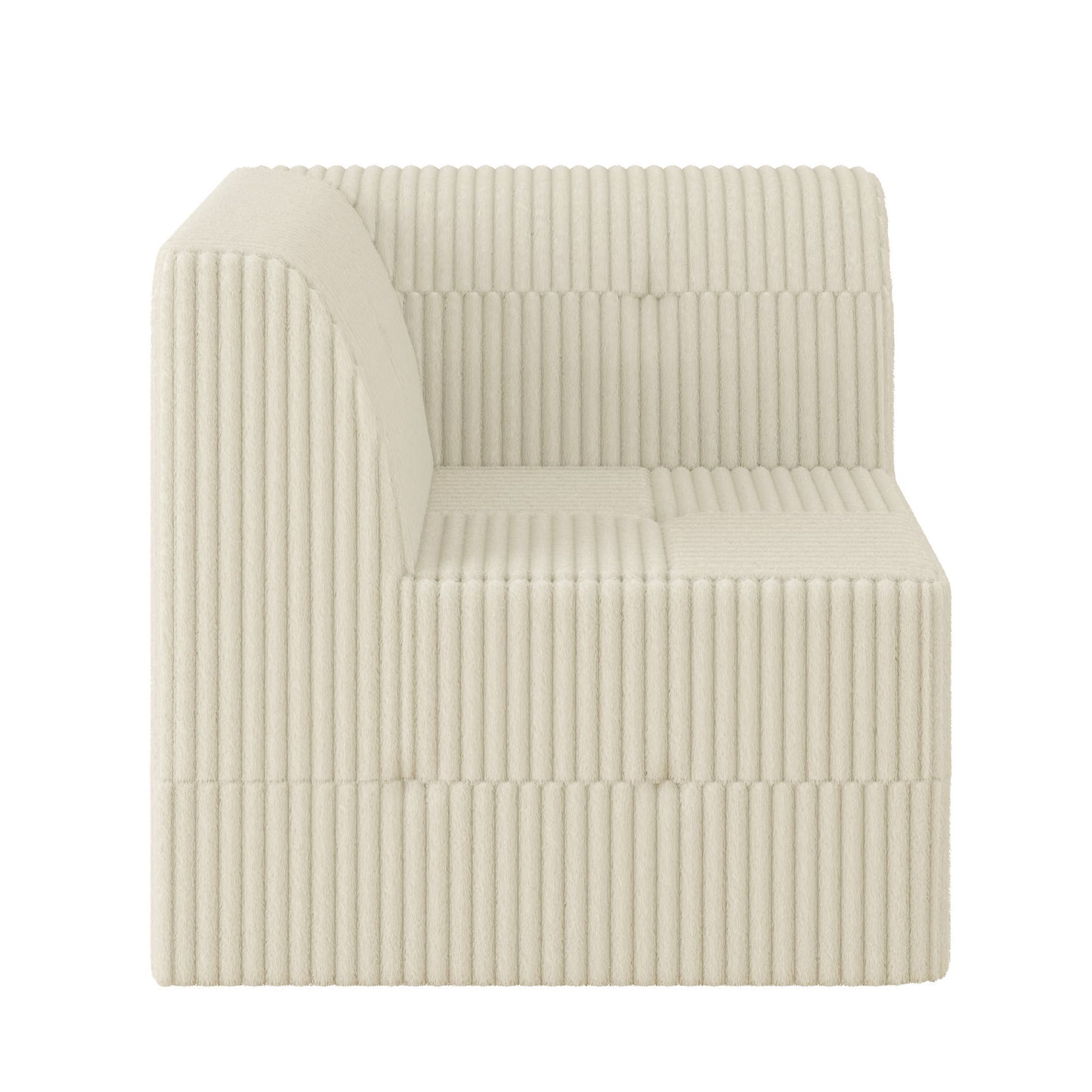 Modern Minimalist Corduroy Corner Sofa Sleeper