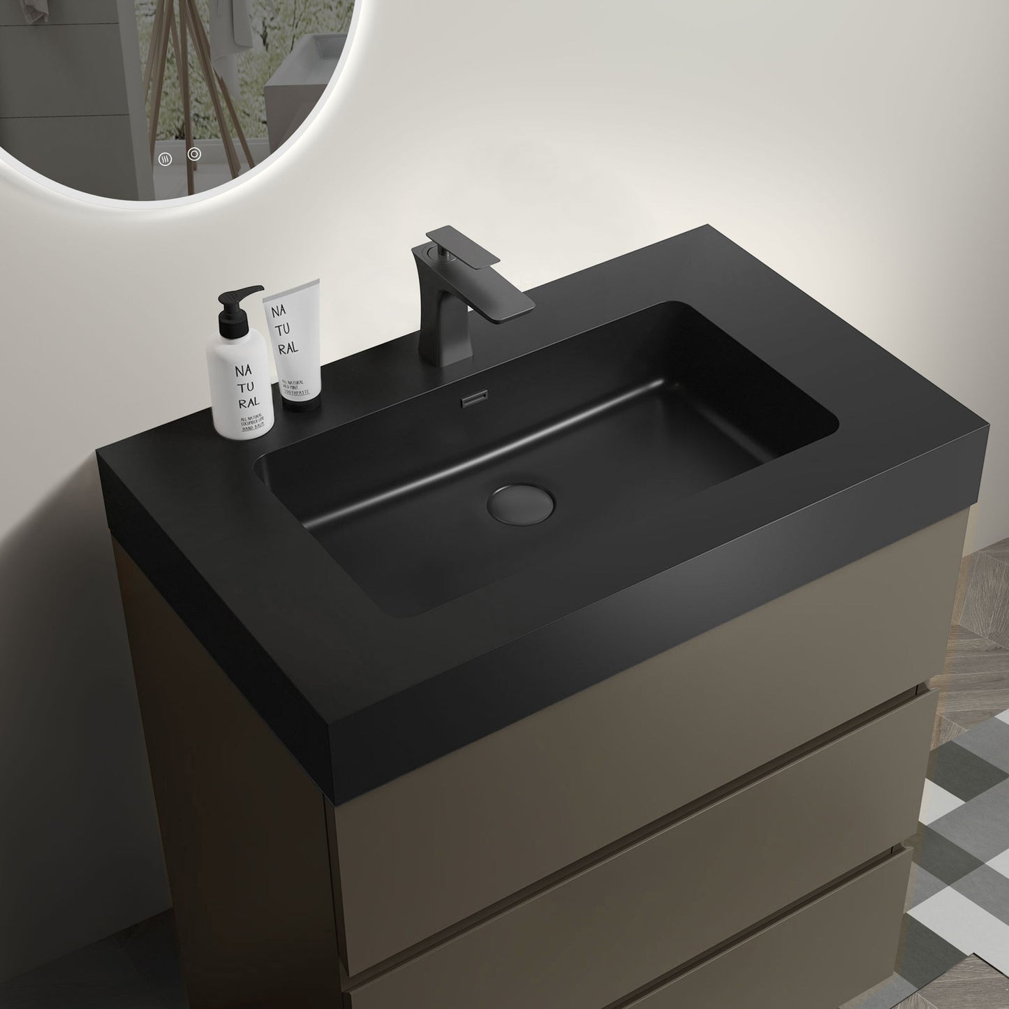Alice - Bathroom Vanity With Sink, Large Storage Freestanding