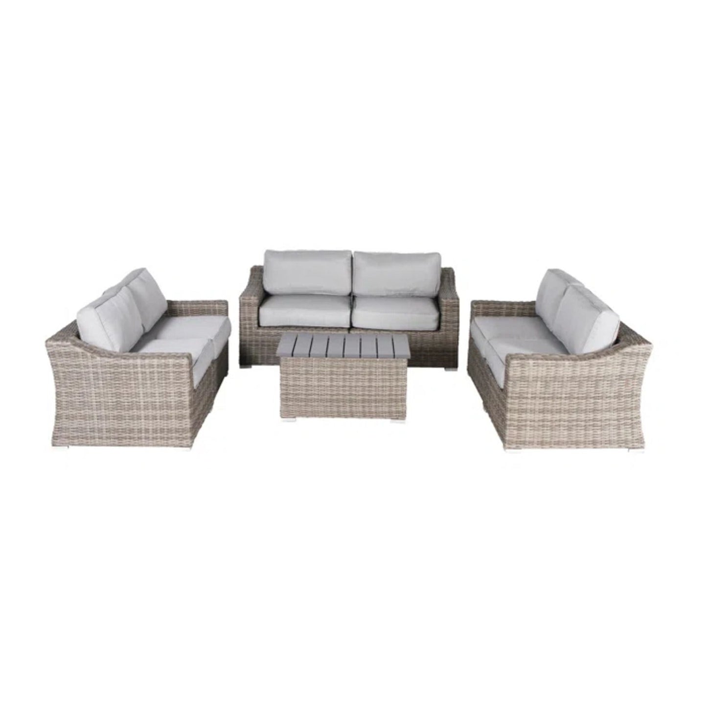 Stylish Sofa Seating Group With Cushions Perfect For Outdoor Gatherings