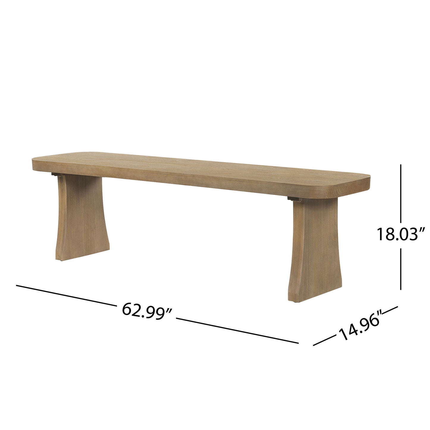 Indoor Dining Bench - Pine