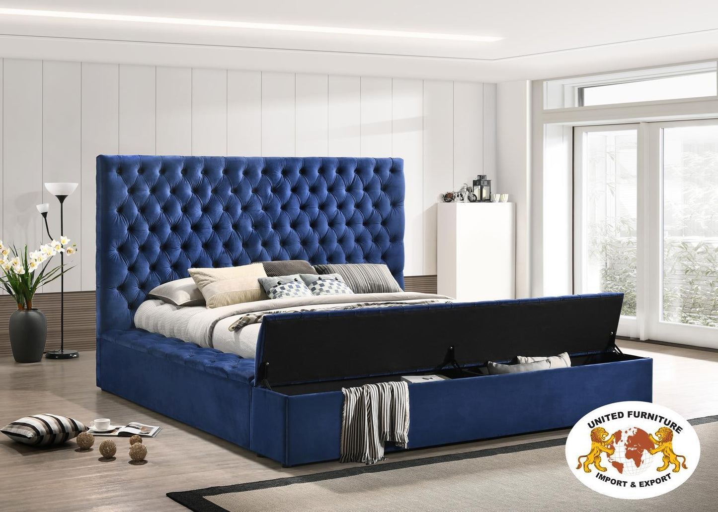 B564 - Velvet Bed