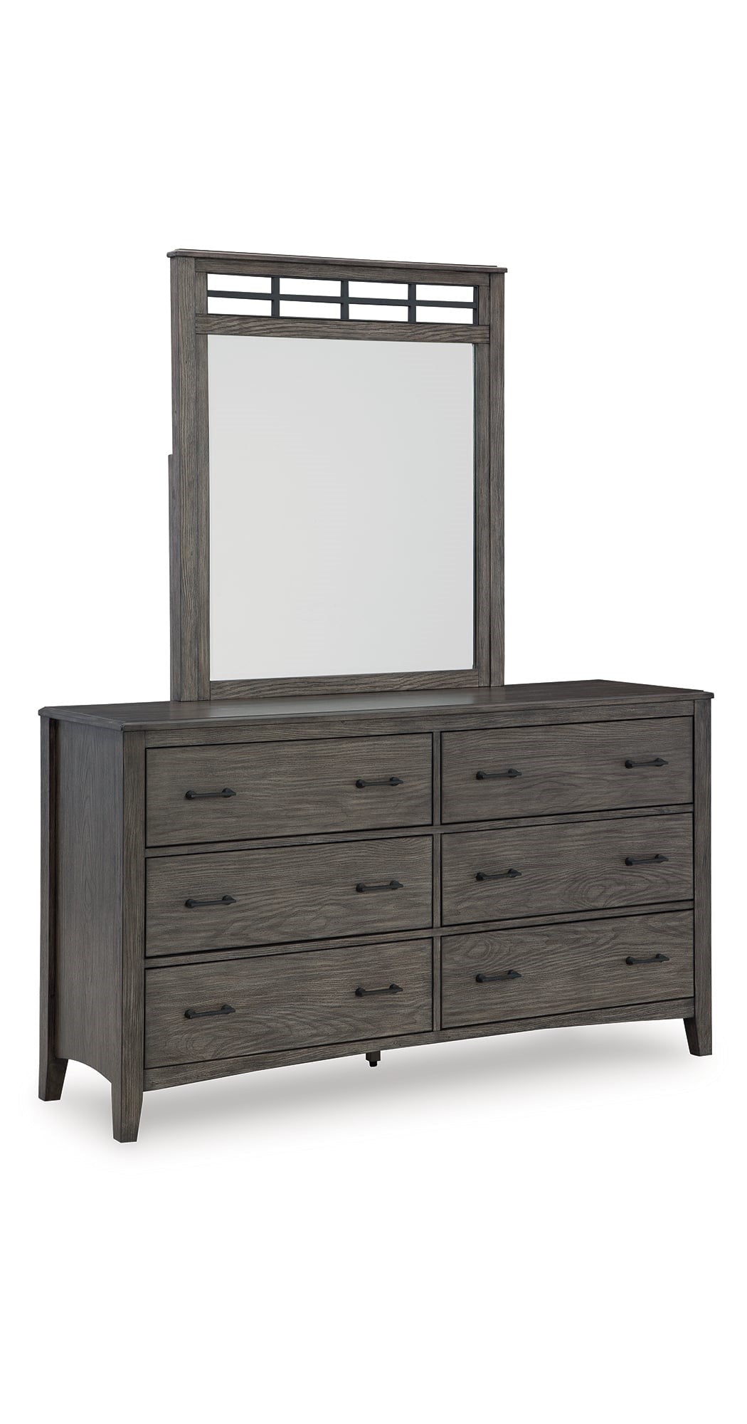 Casual 6-Drawer Dresser & Mirror Set