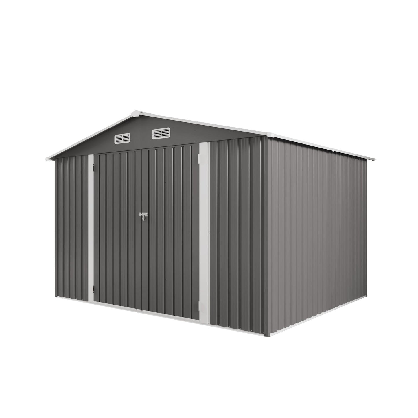 Large Outdoor Storage Shed With Lockable Door, Air Vent