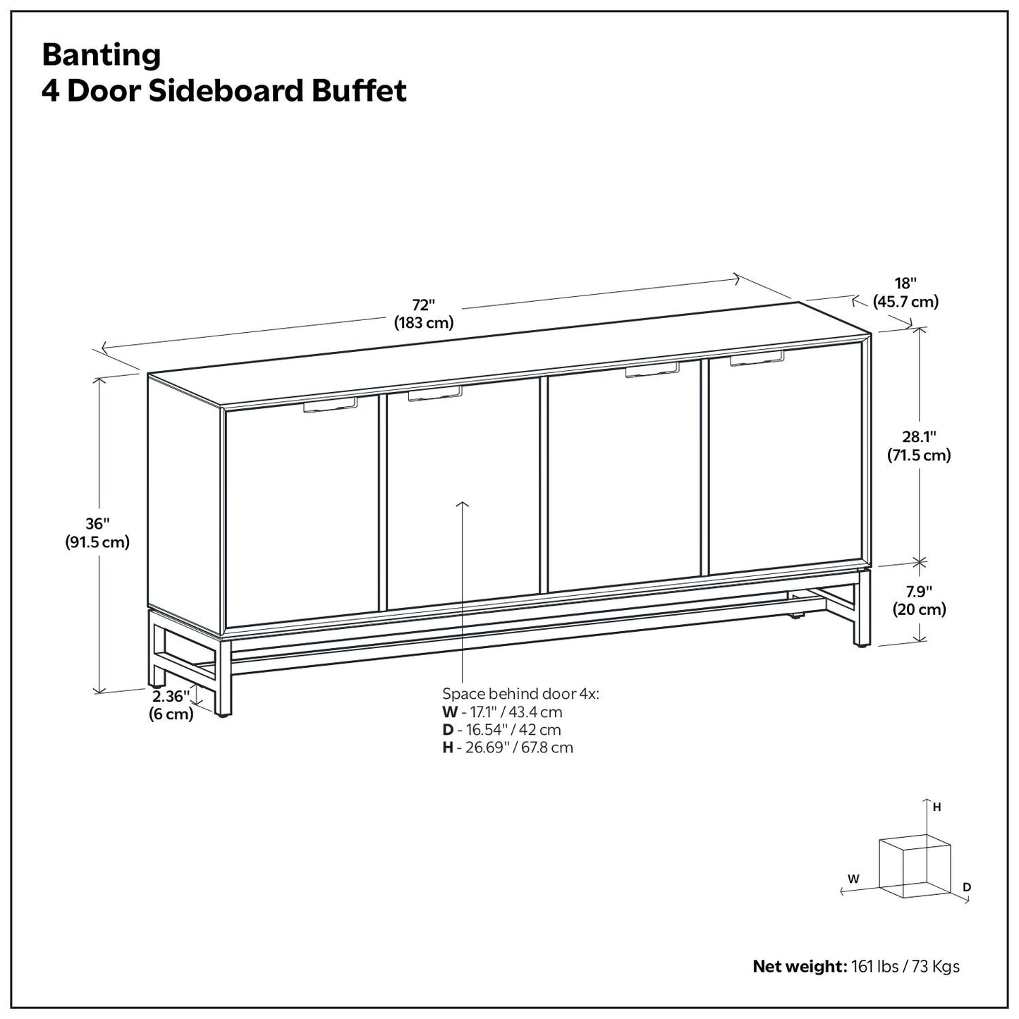 Banting - Door Sideboard Buffet