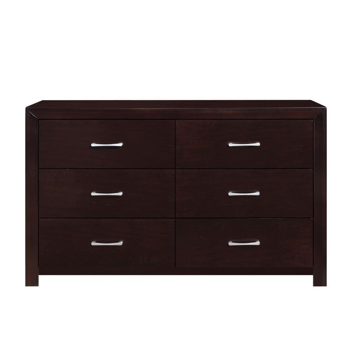 Contemporary 6-Drawer Dresser with Dovetail Joinery